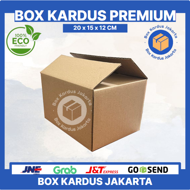 

KARDUS BOX JAKARTA POLOS Uk. 20x15x12 CM