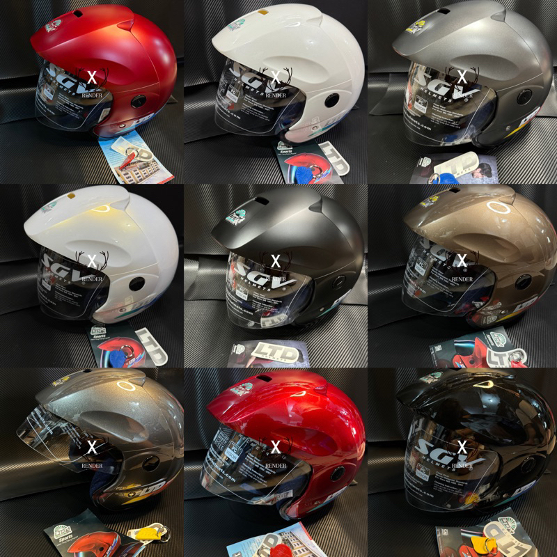 Helm LTD Sport Asli Original 100% Kaca Bening, STOK TERBATAS