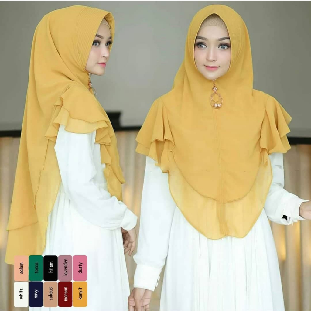 BRISA JILBAB KHIMAR MURAH Vanilla HIjab JilbabBergo