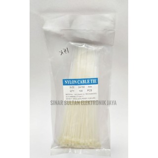

NYLON CABLE TIE 3×150 MM ISI 100 PCS