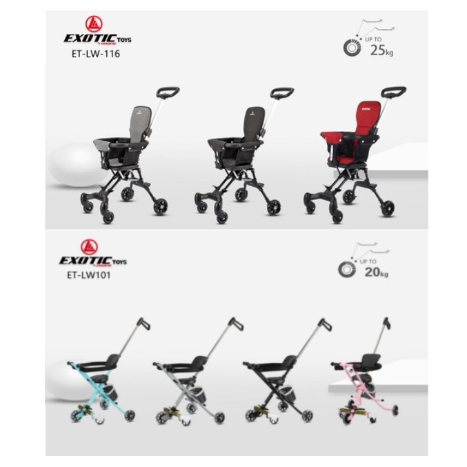 Stroller sit trike Exotic anak ET LW 101 / 116