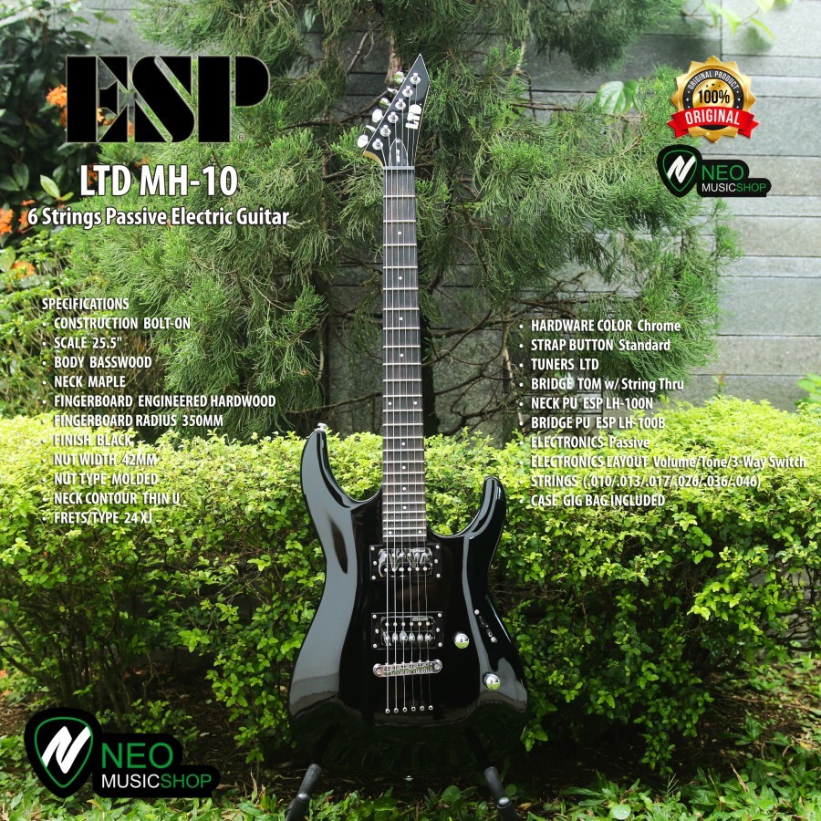 ESP LTD MH10 6 Strings Passive Electric Guitar