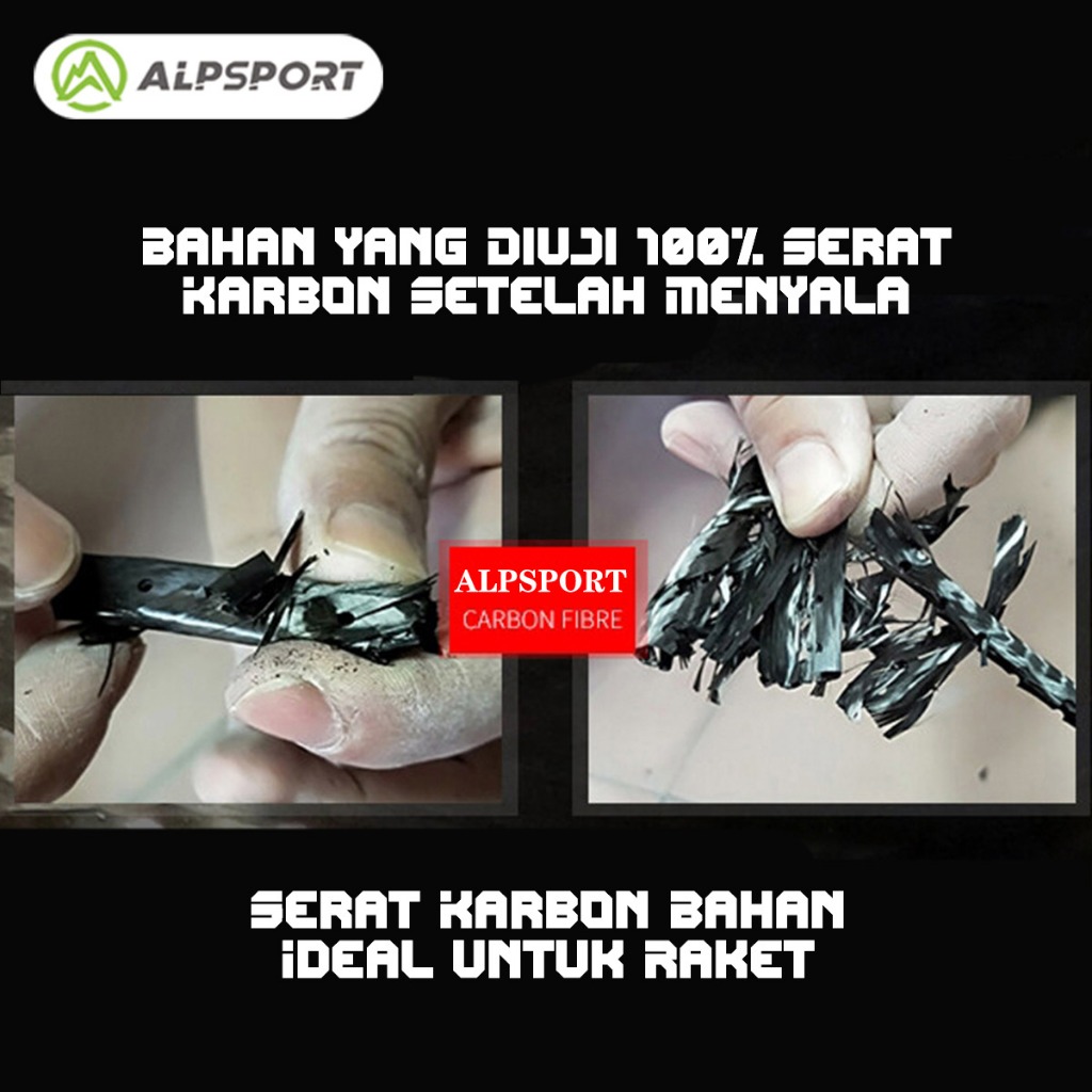 FREE ONGKIR ALPSPORT SL DRAGON TEKNIK PATUNG RELIEF RAKET EMAS HITAM DIRANGKAI 4U 26LBS RAKET