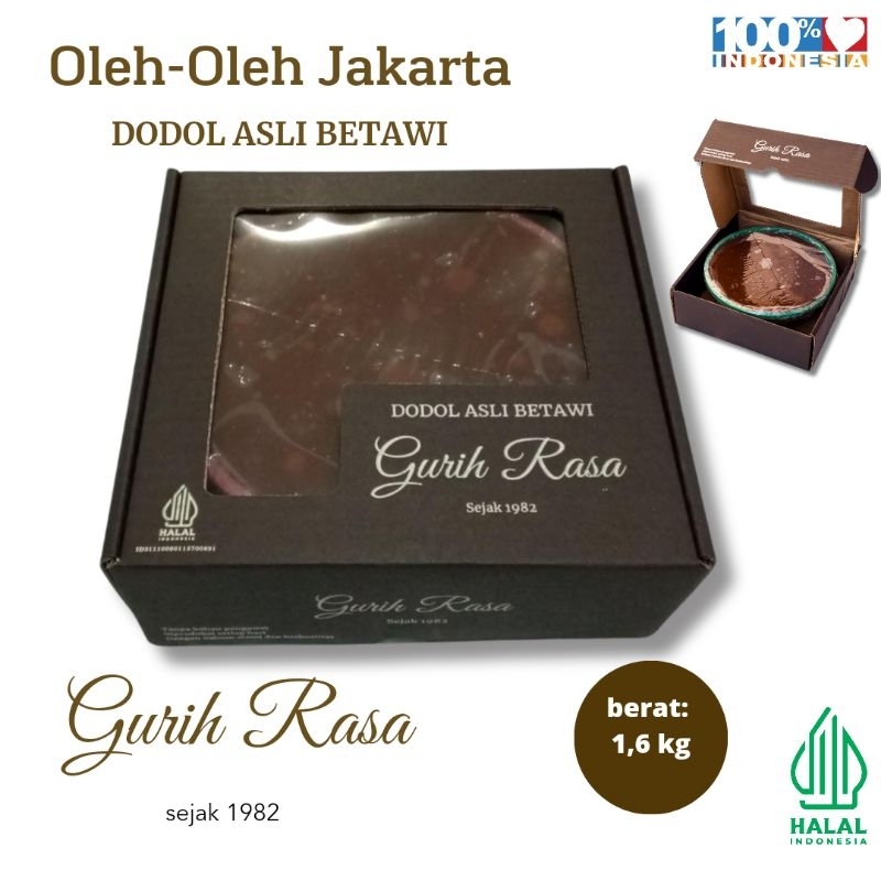 

Dodol betawi ketan paris / terlaris gurihrasa /dodol besek 1.6kg