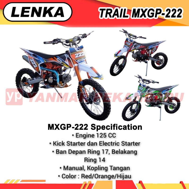 Motor Cross Trail 125cc 4 Tak LENKA MXGP-222
