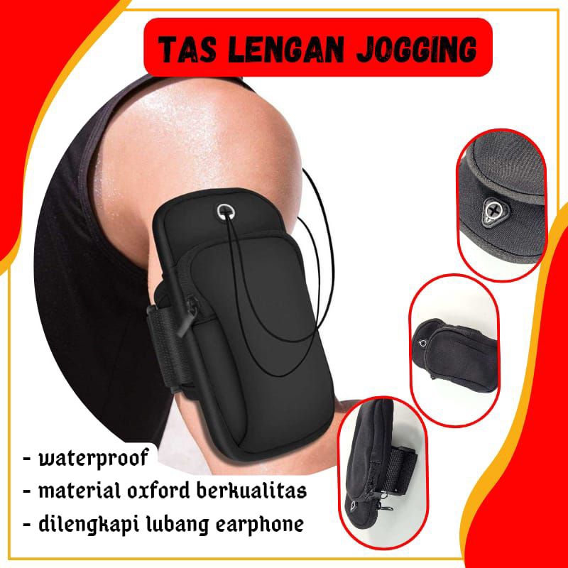 Tas Lengan Jogging Olahraga Running Arm Bag Waterproof