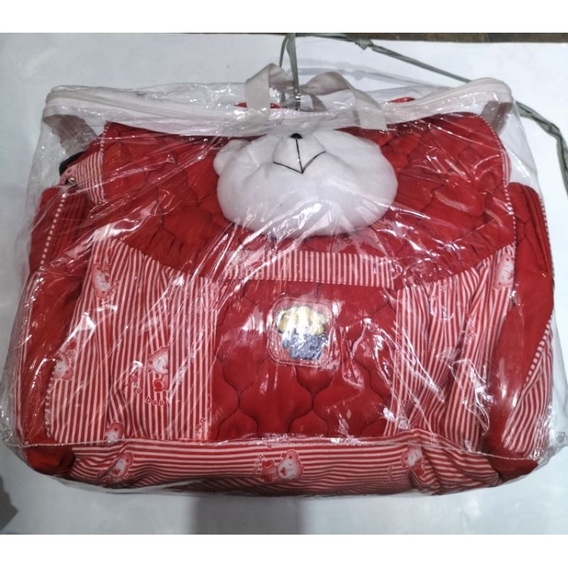 Tas Bayi Hana Baby - Ukuran Besar dengan Boneka Beruang