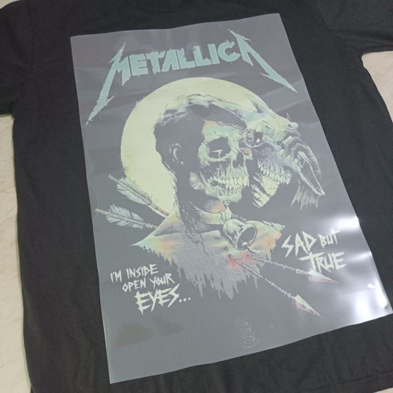 SABLON DTF BAND METALLICA SABLON RASTER DTF
