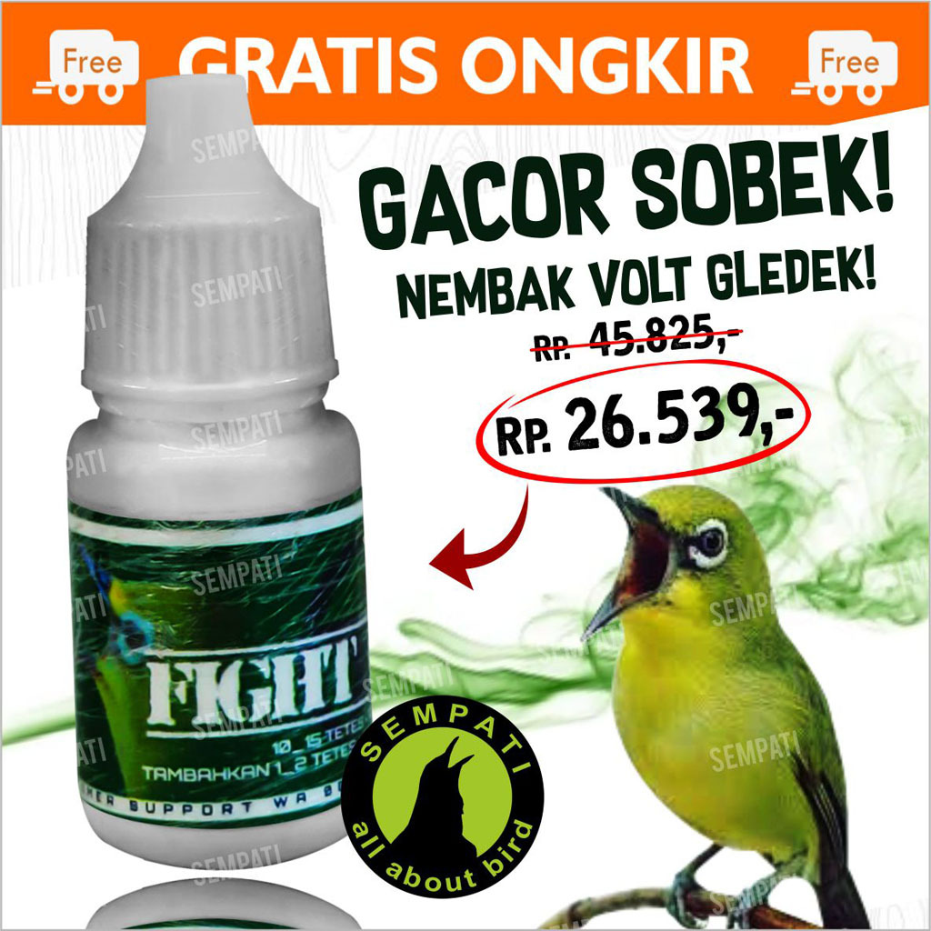 SEMPATI FIGHT ENGINE VITAMIN BURUNG MENINGKATKAN VOLUME SUARA POWER STAMINA UNTUK LOVEBIRD KACER MUR