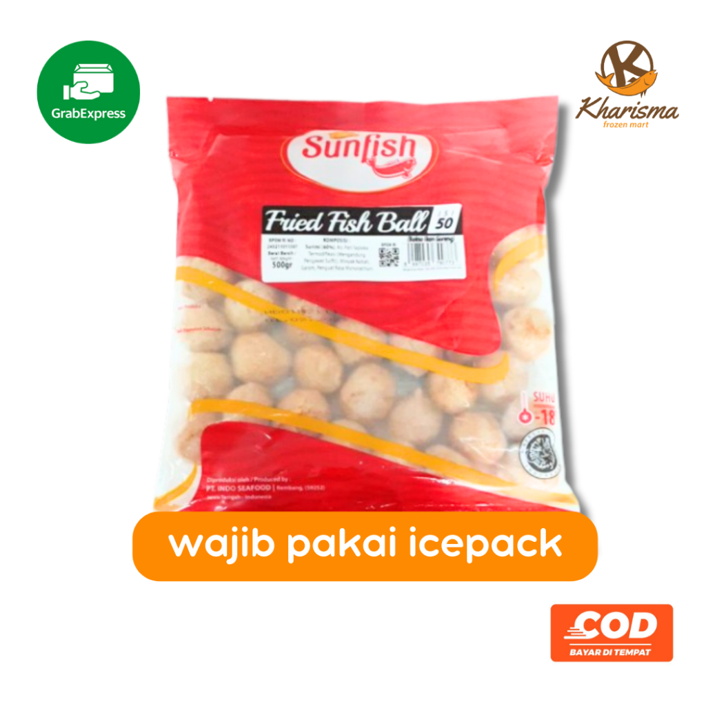 

Sunfish Olahan Ikan Bakso Frozen Food 500g