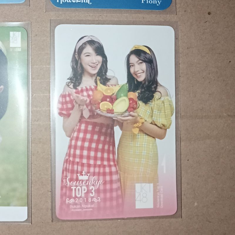 JKT48 - GreShan Gracia Shani Top 3 SSK Avocado 2018 MC Music Card PC Photocard