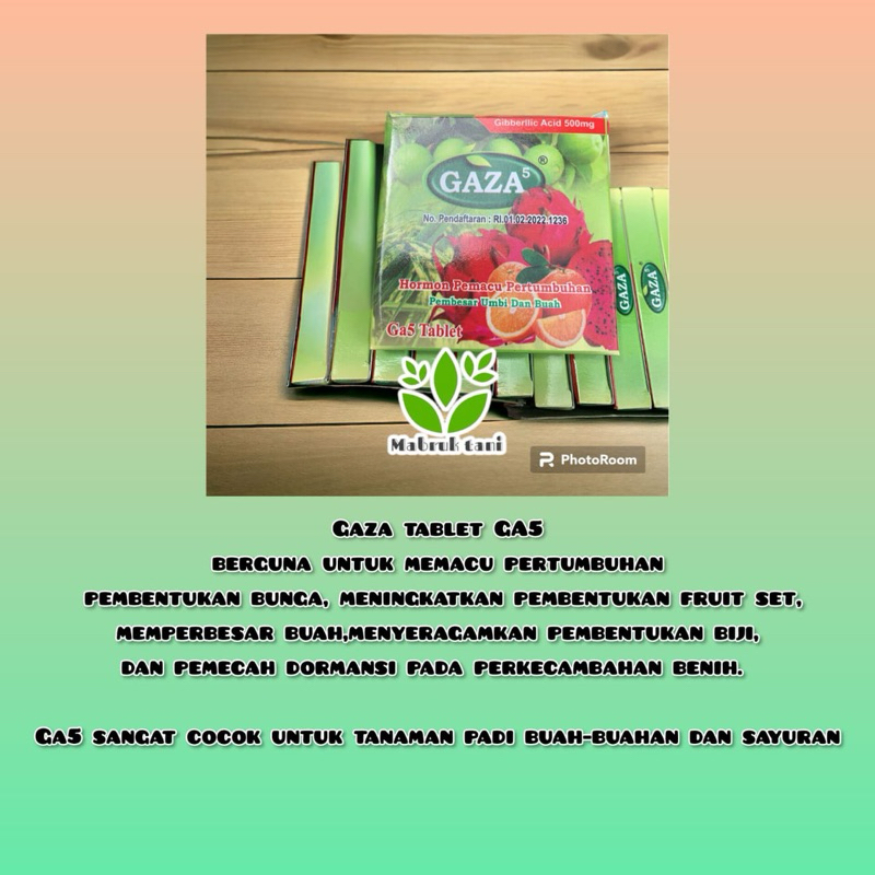GA 5 Zpt pembesar buah dan umbi gaza tablet GA5