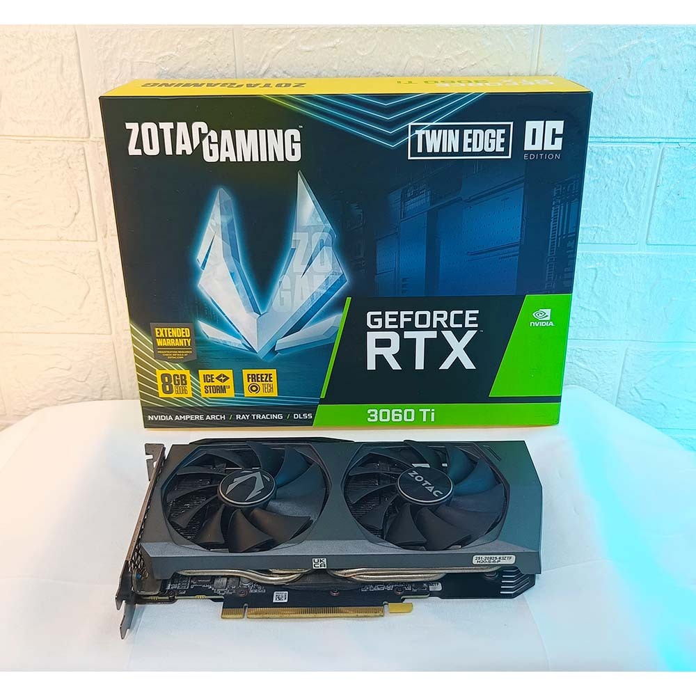 VGA ZOTAC RTX 3060 TI 8GB GDDR6 SECOND FULLSET BOX