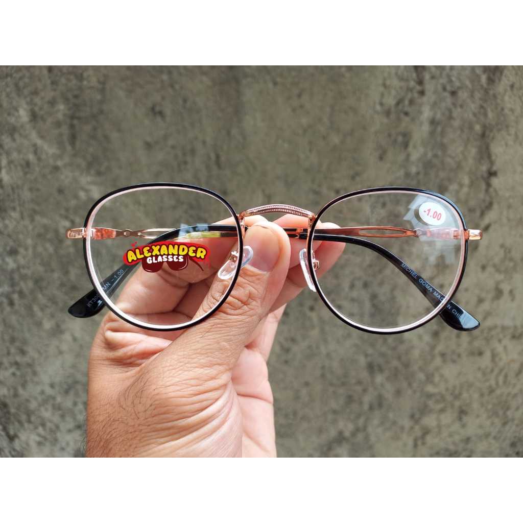 Kacamata Minus Anti Radiasi Blueray Ukuran -0.50 sd -8.00 Model Terbaru Frame Titanium Kaca mata Min