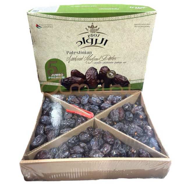 

Kurma Medjool Palestine Al Rowad 5 kg Jumbo