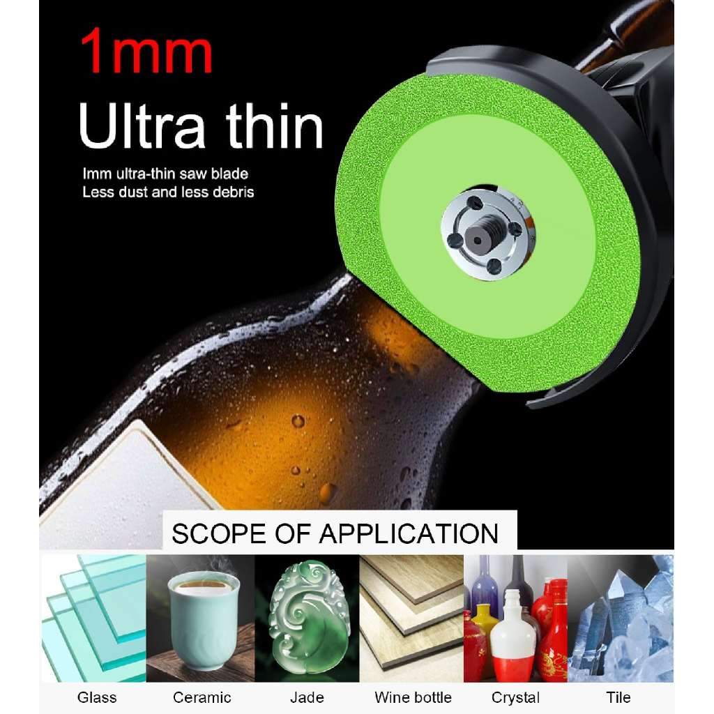 Diamond Mata GERINDA Kaca Keramik Serbaguna Free Ring