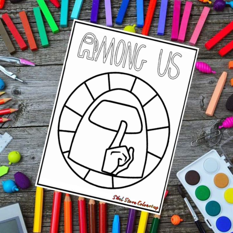 

Kertas Mewarnai Gambar Anak Tema Among Us V1 / Kertas Gambar (15 Lembar)