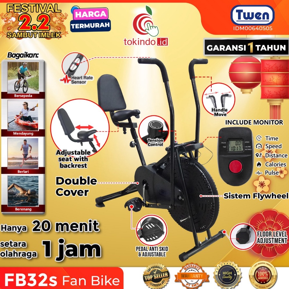 Tidak Diragukan Sepeda Statis Orbitrack Fan Bike TWEN FB3 FB31 FB32 FB32s  Platinum Bike Termurah