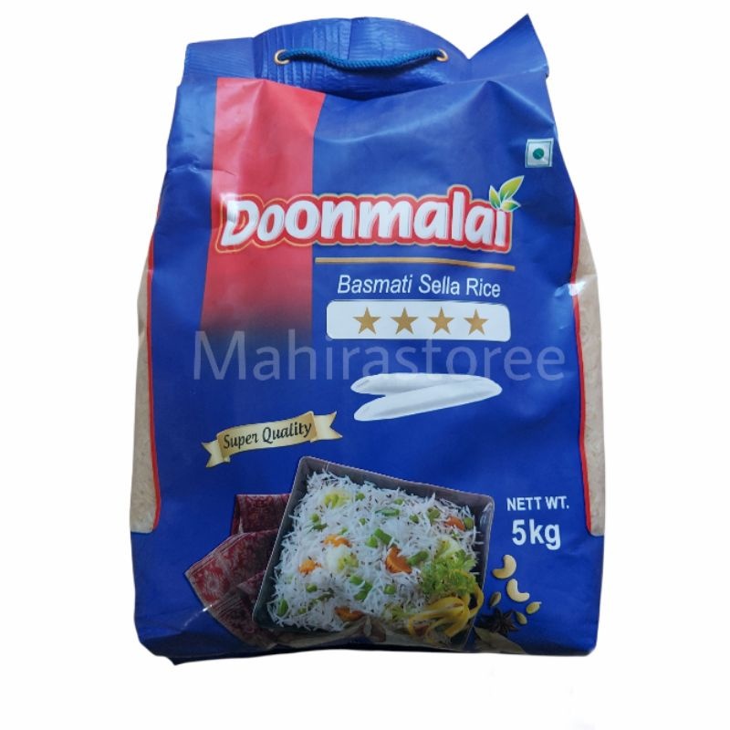 

Beras Basmati Doonmalai 5kg Doonmalai 5 Kg beras Arab beras India Premium Basmati Sella Rice