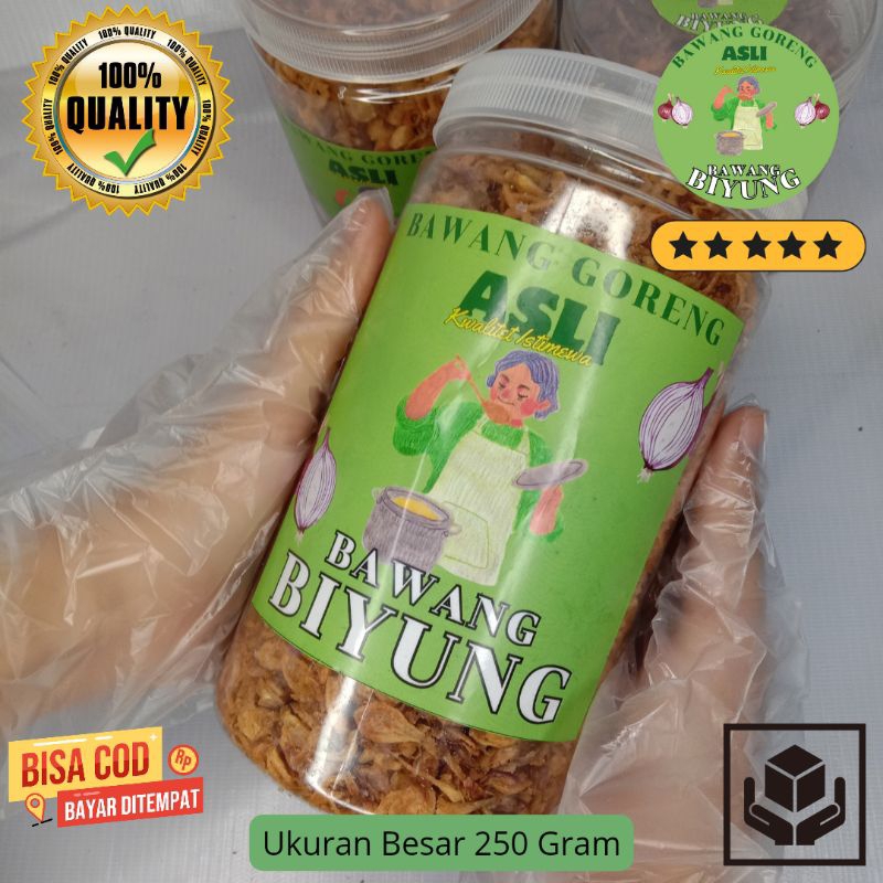 

Bawang goreng / bagor /sumenep/Asli original premium renyah kriuk gurih wangi / toples / 140 gr (gram) 180 gr (gram) 250 gr (gram)