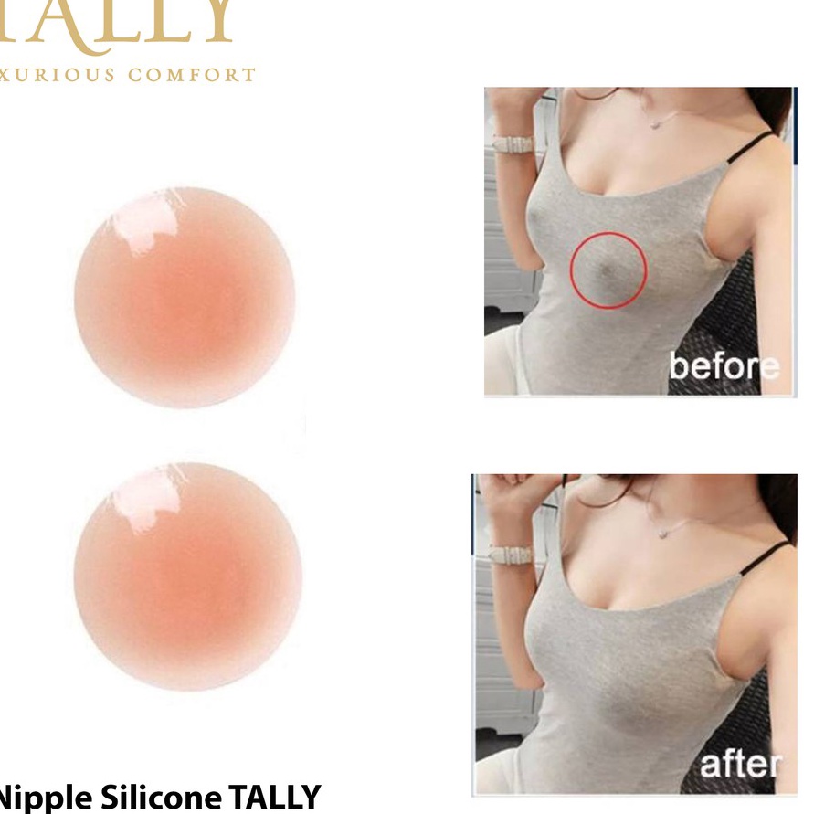 HOT SALE TALLY Nipple Silicone Pads Bra Penutup Putting Ls Bra