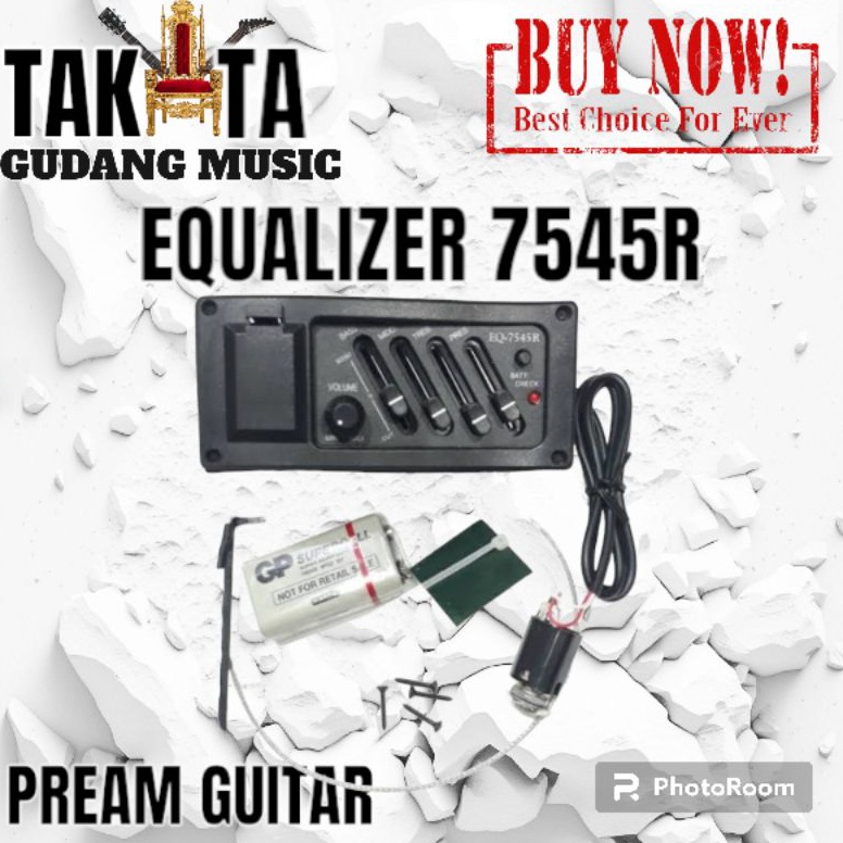 Equalizer 7545 Pream Gitar 7545R Pikup Gitar Spull Piez gitar Akustik 87