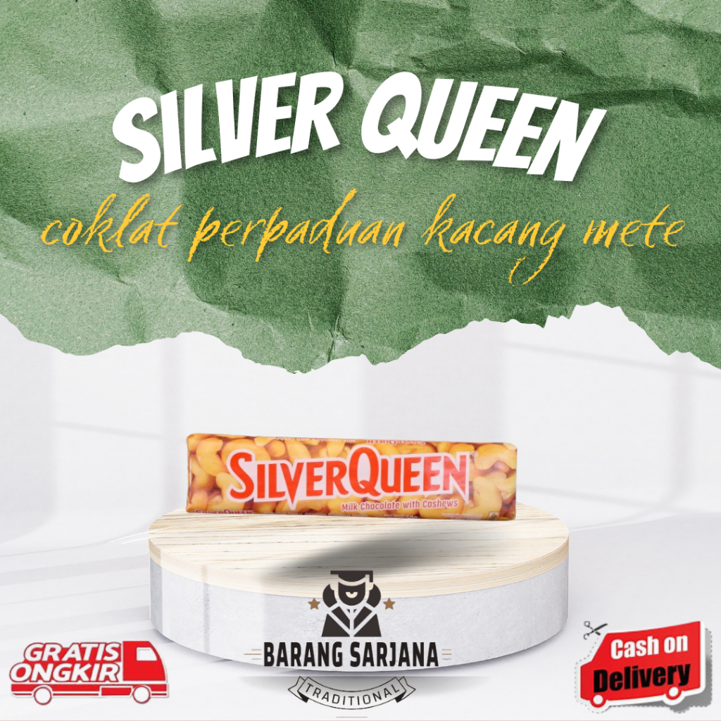 

silver queen almond 58 g snack coklat makanan ringan kacang almond sereal