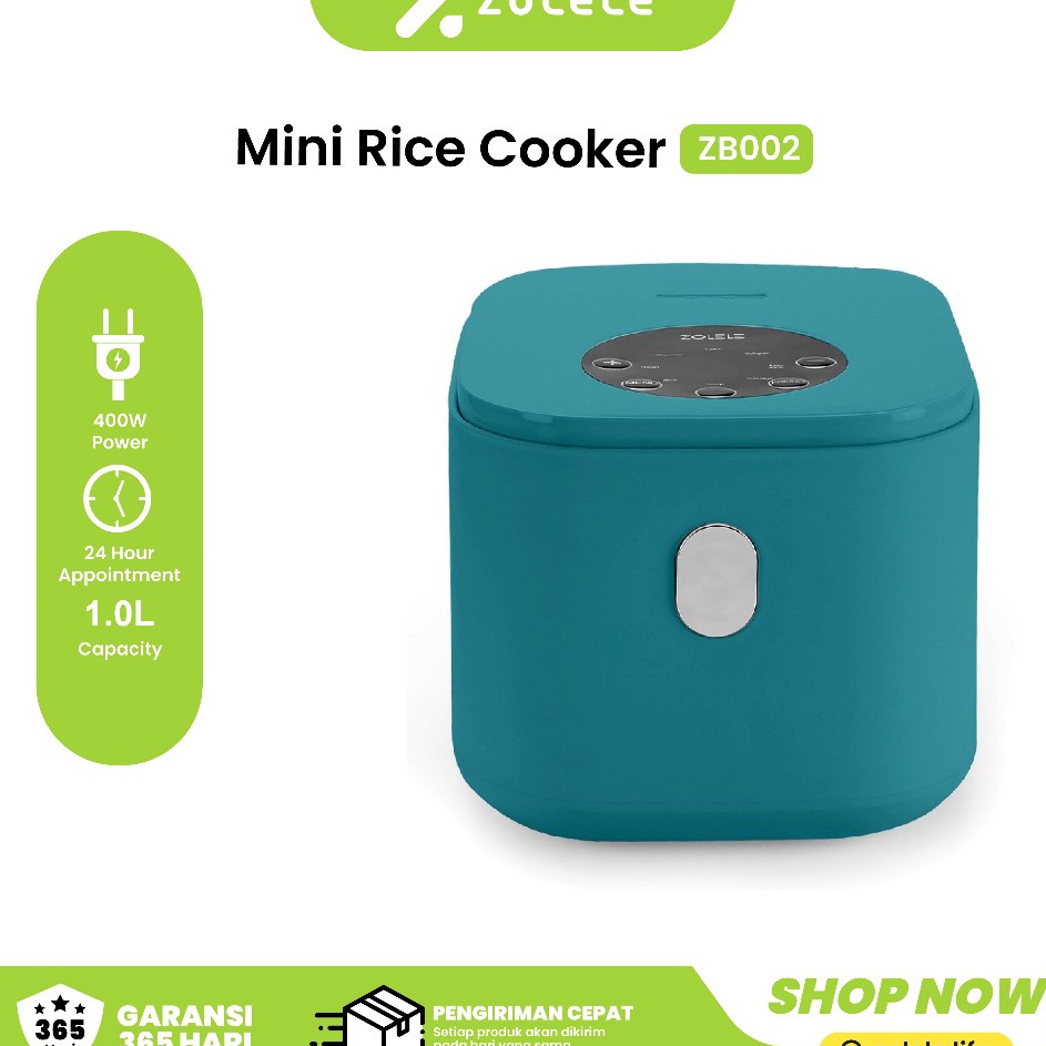 oy ZOLELE Rice Cooker Mini 24h Fungsi Reservasi Penanak Nasi 24 Porsi Multi Non Stick Cooking Pot Po