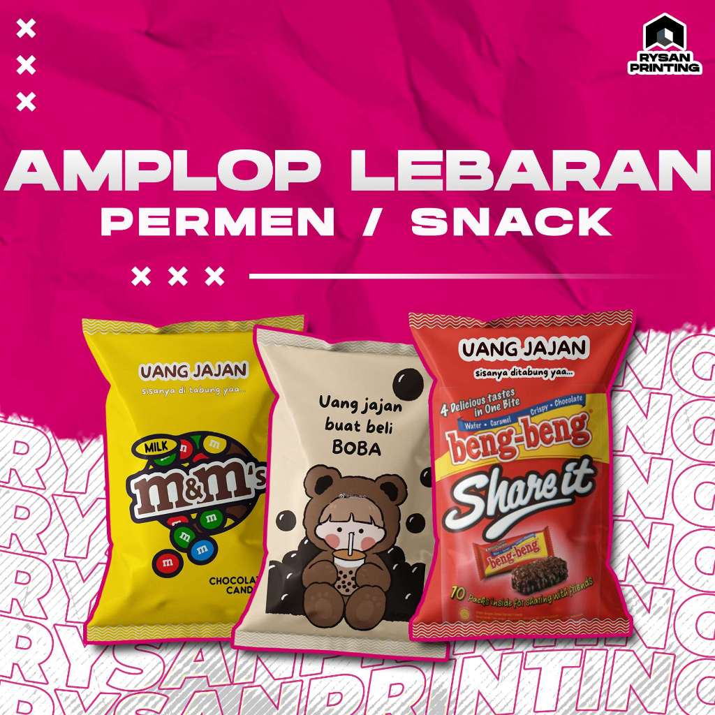 

Amplop Lebaran Unik Bentuk Permen 1 Pack Isi 15pcs