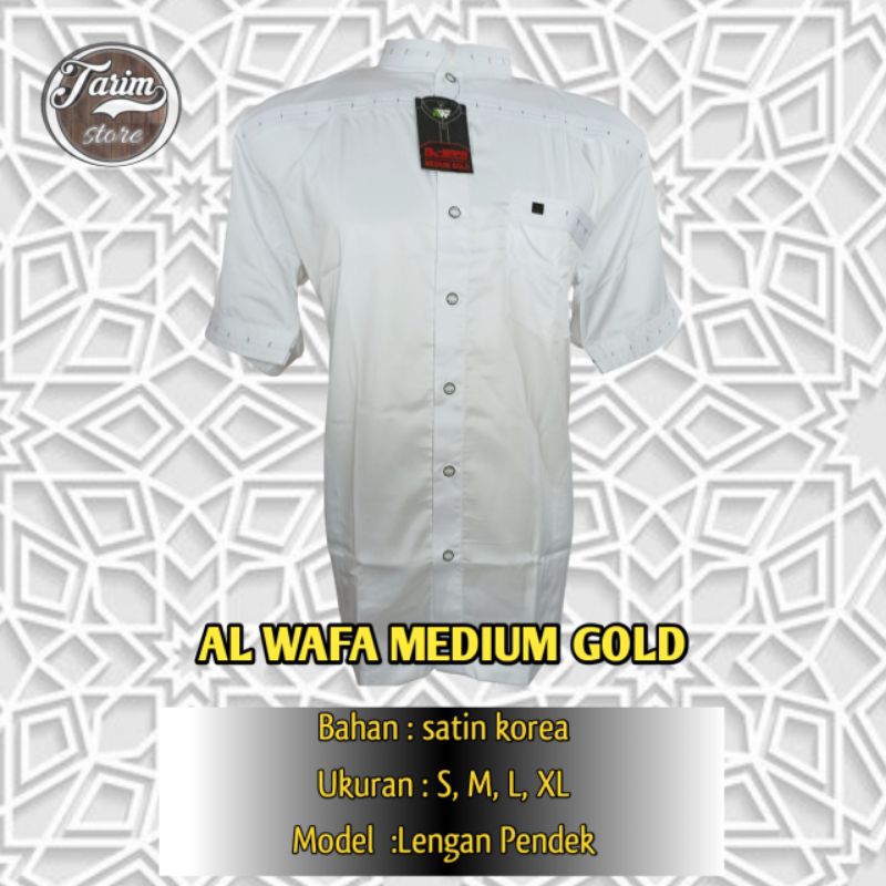 AL WAFA BAJU KOKO LENGAN PENDEK PUTIH