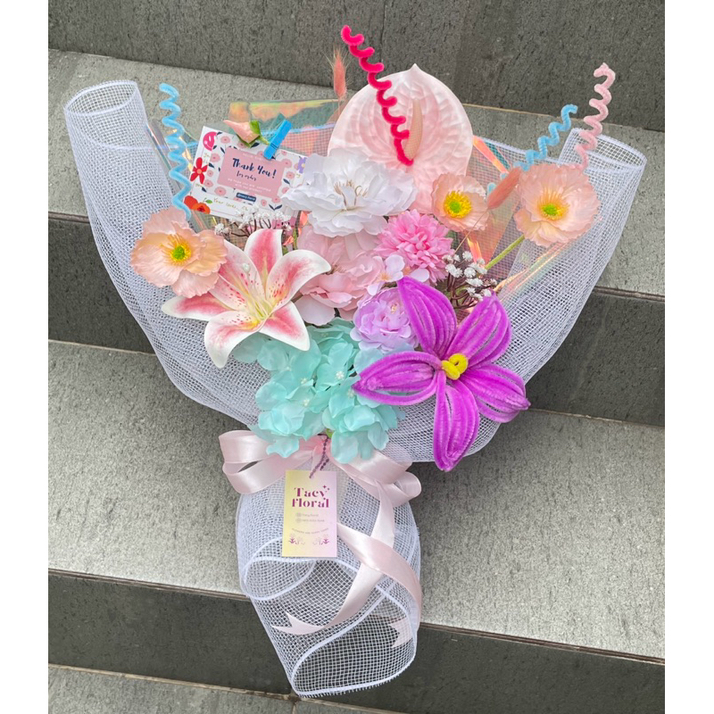 Moody bouquet Large | bouquet artificial | buket bunga | bouquet wisuda | bouquet hadiah | bouquet v