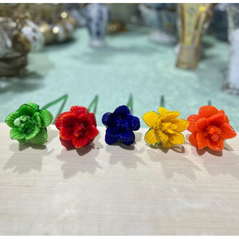 Pajangan hias bunga kristal primadona