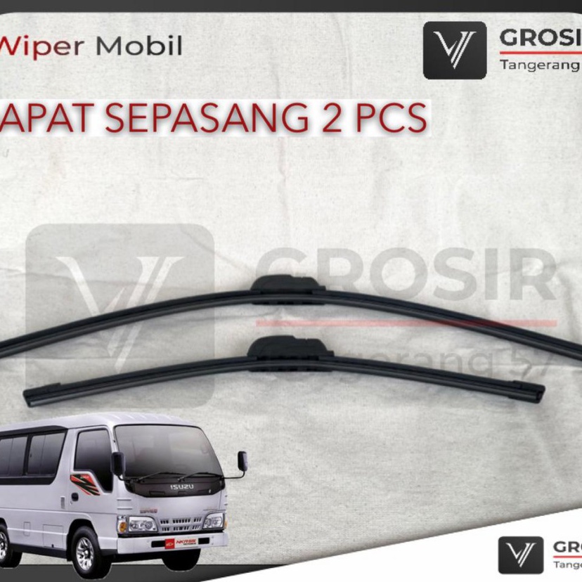 Dtu WIPER ISUZU ELF FRAMELESS  WIPER ISUZU ELF 2 PCS h Terbaru