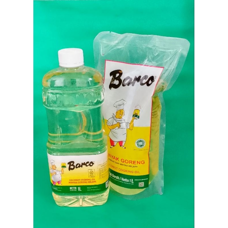 

Barco Minyak Goreng Kelapa Botol 1 Ltr bundling Refill 1 Ltr "100% Coconut Oil