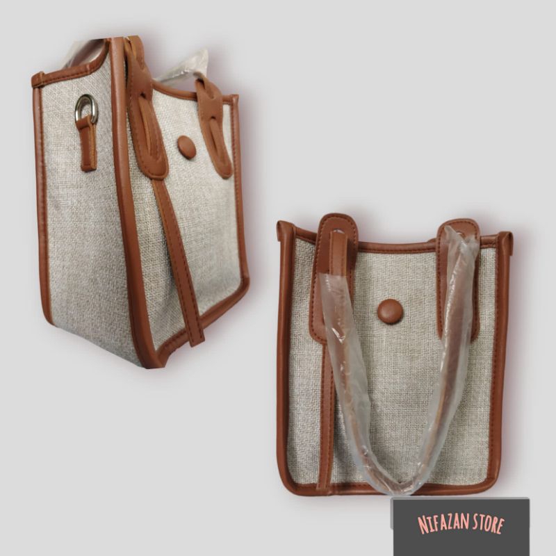 [BELI LOKAL] NIFAZAN Tas Fashion Wanita Inara Totebag Kanvas