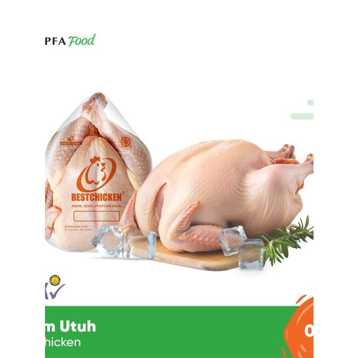 

Ayam Karkas Broiler / Ayam Potong Utuh JAPFA BEST ukuran 800 gr