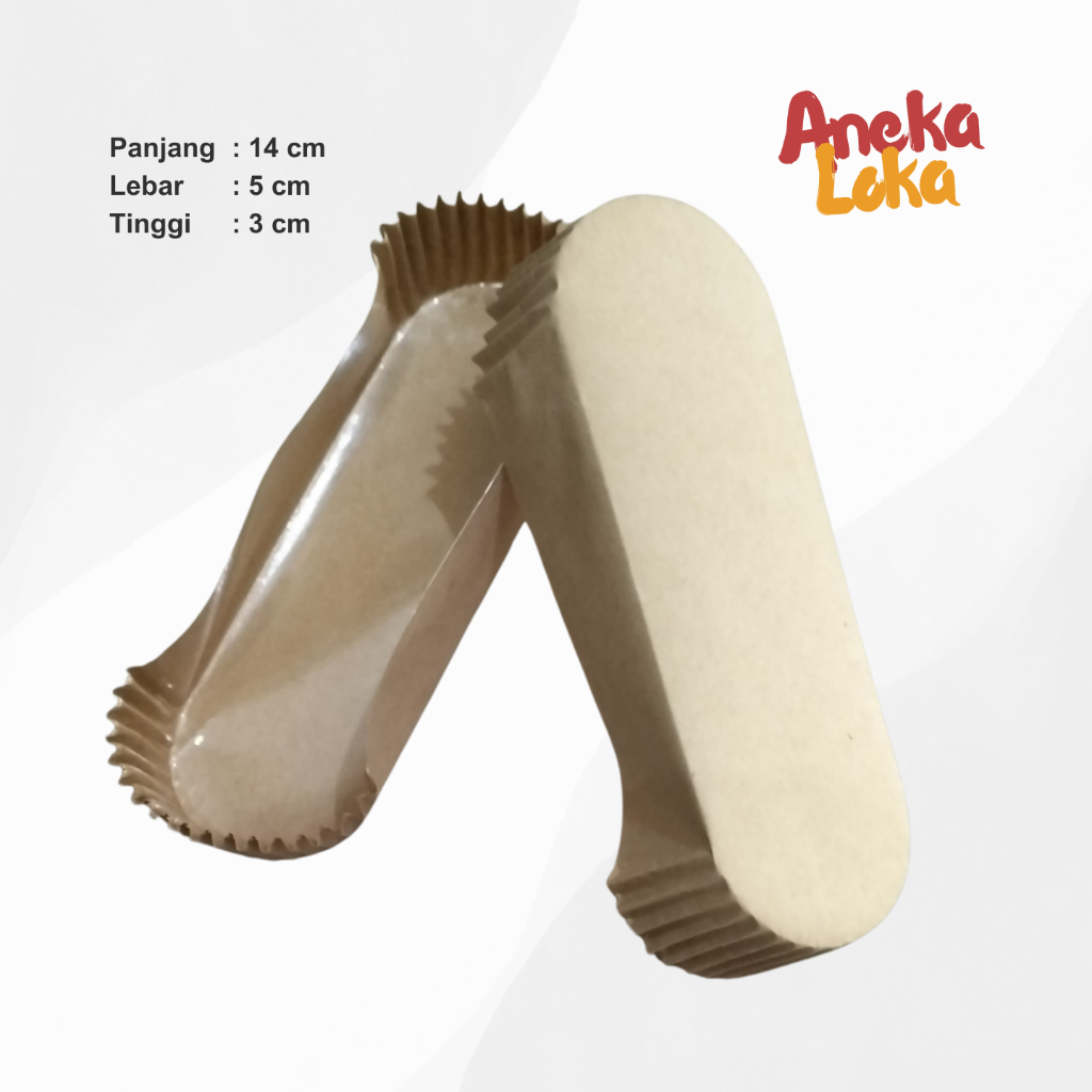 Cup Roti Laminasi Oval Kraft Polos 200pcs
