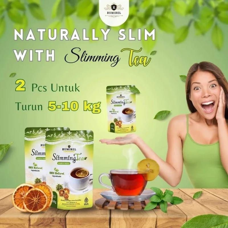 

RUMIREL Slimming Tea 100% Natural (melnacarkan pencernaan dan menurunkan berat badan)