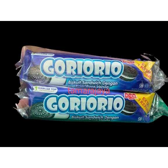 

Biskuit Goriorio 24 gram isi 10 Bungkus ( Harga 1 Pack )