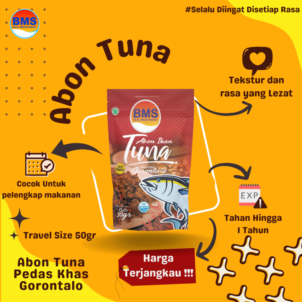 

Abon Ikan Tuna Pedas 50gr-Bilal Mekar Snack