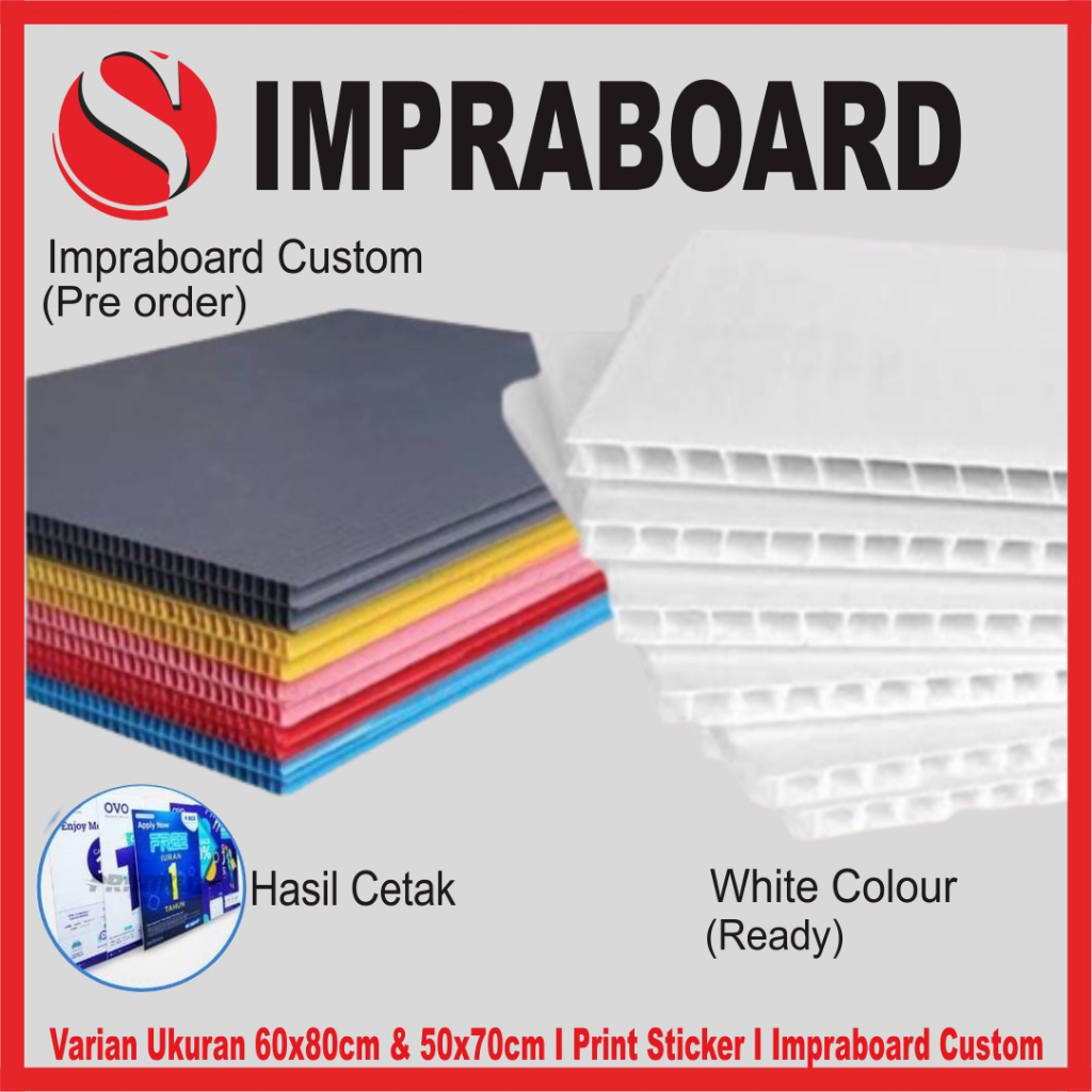 Impraboard / Impraboard 5mm / Papan Impraboard / Papan Plastik Promosi