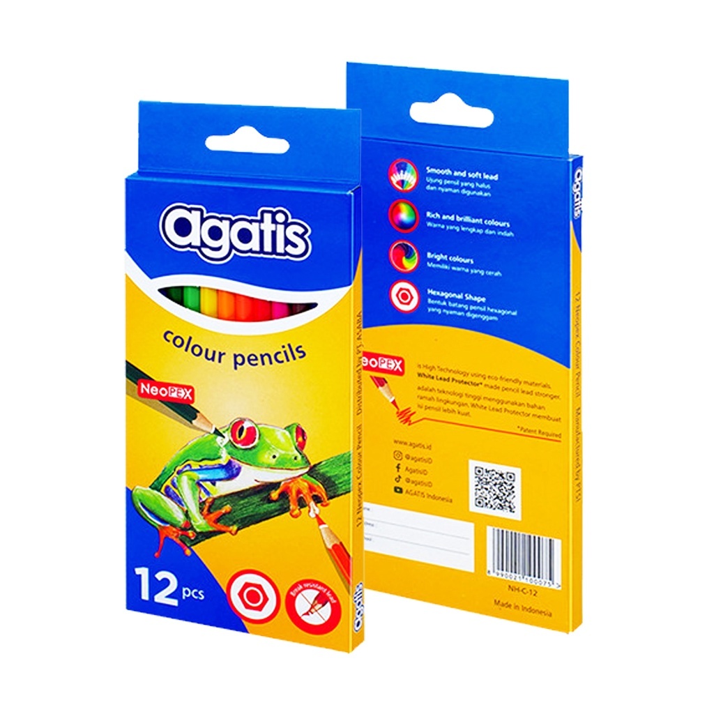 

PENSIL WARNA Neopex Eco Hexonal/ Pensil Warna Agatis