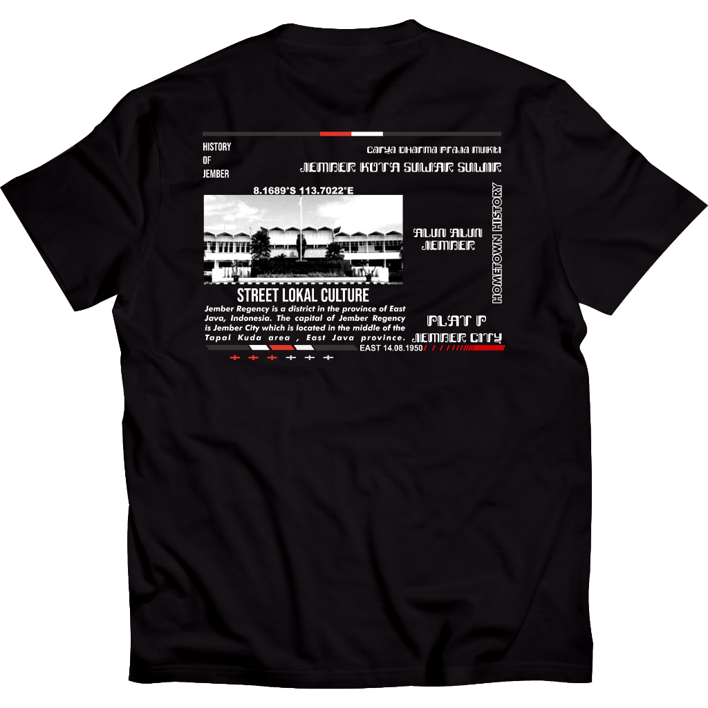 Kaos Jember Tshirt Jember PLAT P