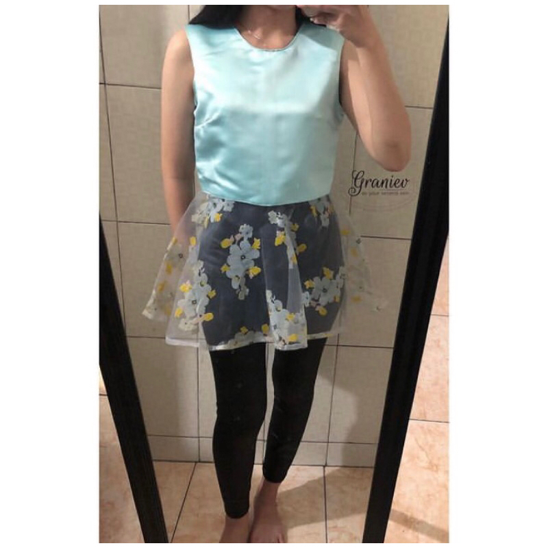 Orgie Top - Korean Top/Organza Top/Atasan pesta/Atasan kondangan/Party Top/Baju Bkk