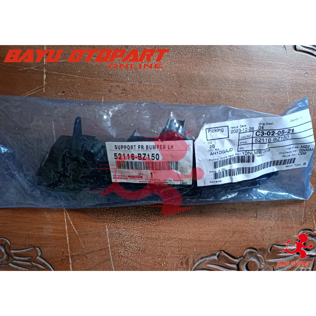 BRAKET BUMPER DEPAN KIRI TOYOTA AVANZA 52116-BZ150