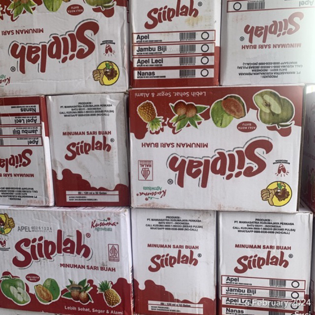 

Minuman Sari Buah Kusuma Siiplah Apel / Leci / Jambu Karton isi 32pcs Siap Minum