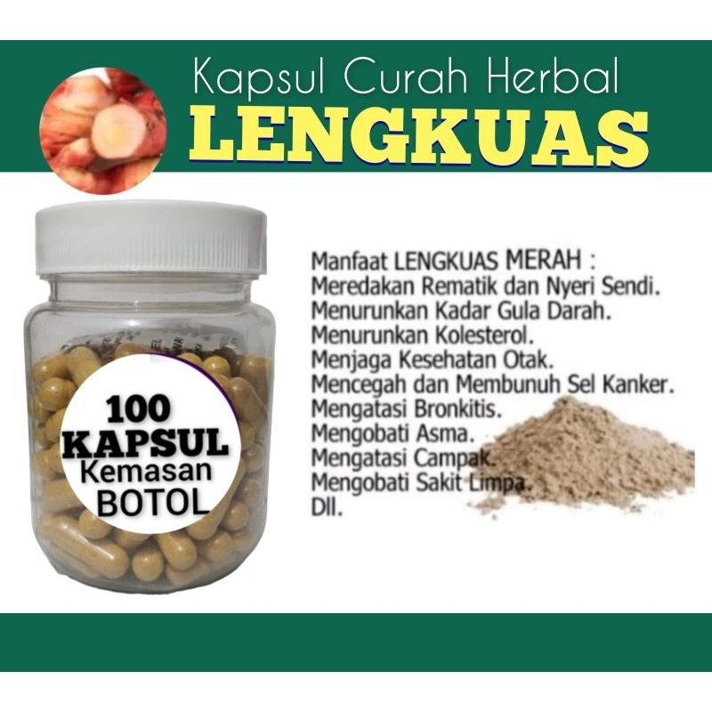 LENGKUAS MERAH 100 kapsul Curah herbal