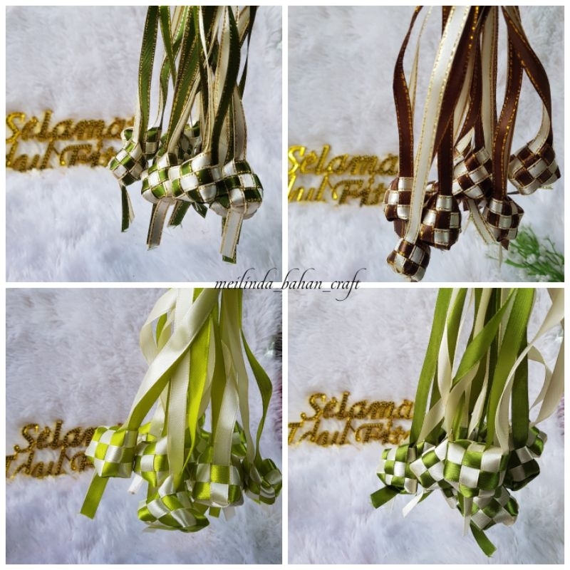 

(6 pcs) PITA KETUPAT MINI KETUPAT LEBARAN IDUL FITRI EID MUBARAK DEKORASI HIASAN KETUPAT