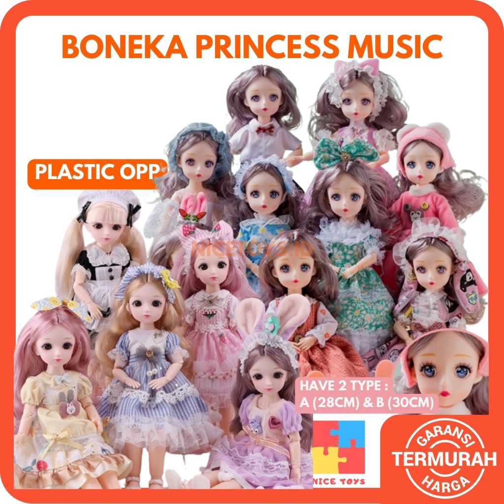 Boneka Princess Music 30cm 28cm Boneka BJD Doll 30cm Boneka Yuna 30cm