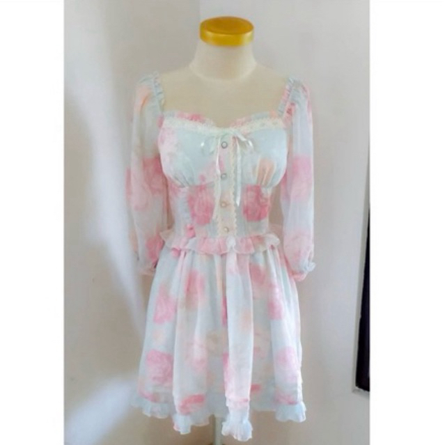 KOLPRI LIZ LISA DRESS VINTAGE TOSCA FLOWER FLORAL